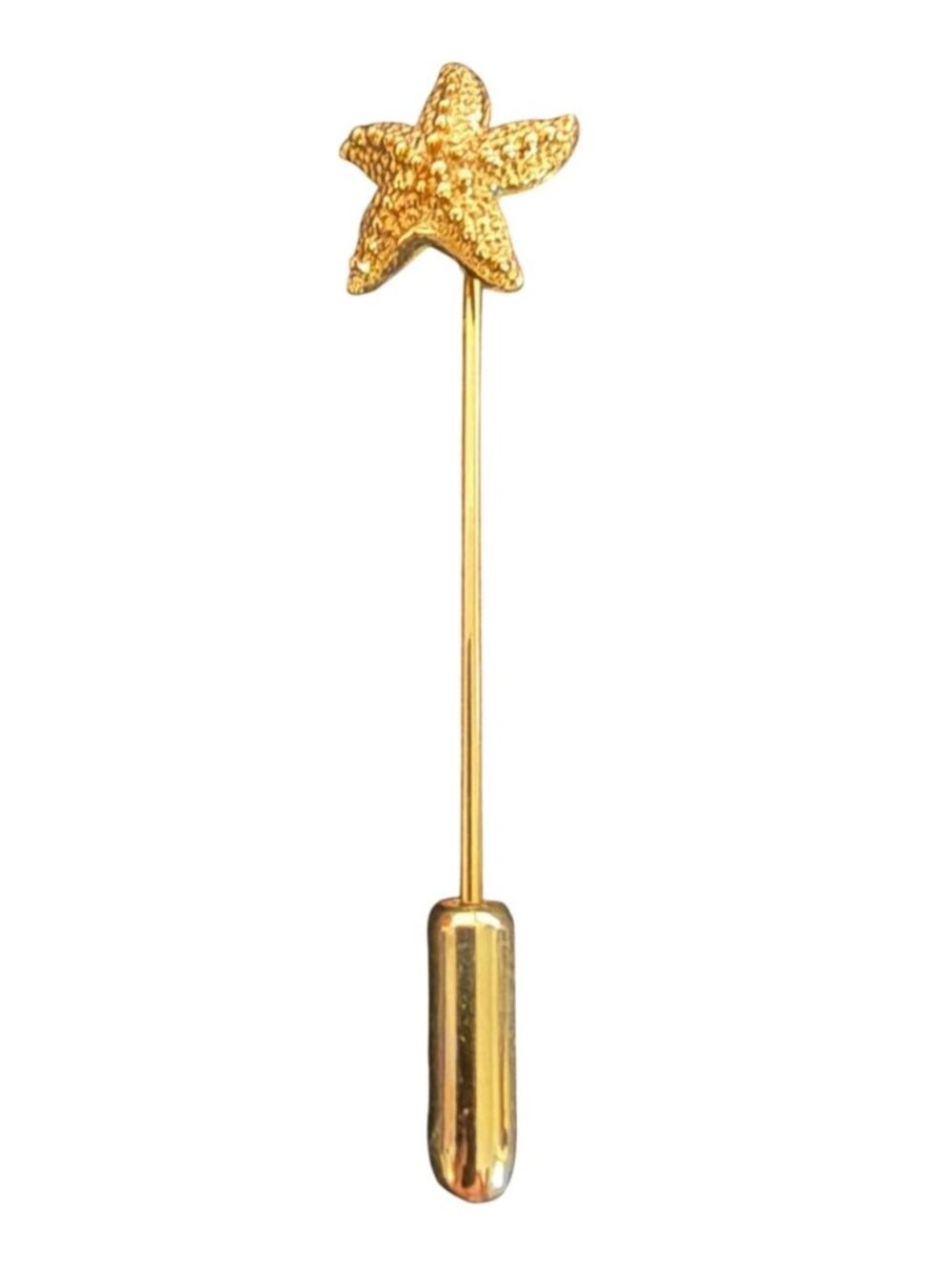 Vintage Gold-Tone Starfish Lapel Stick Pin Brooch By Sarah Coventry